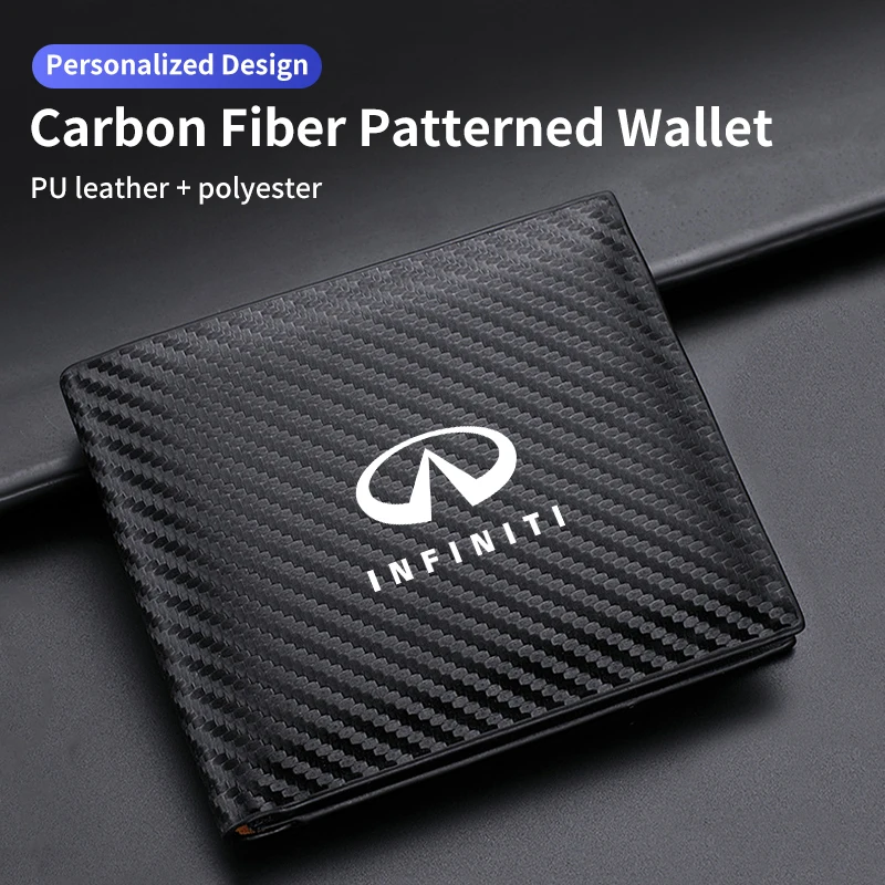 

Карбоновый кошелек ID Держатель кредитной карты Сумка для денег для Infiniti QX60 QX70 QX80 QX50 QX30 Q70L Q60 Q50 Q60S Q30 ESQ