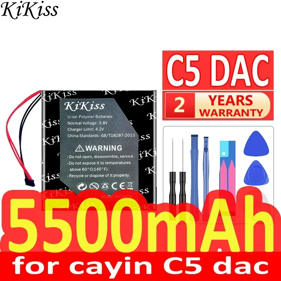 4000mAh/6600mAh KiKiss Powerful Battery for cayin C5 dac i5 N3 N6 Player N6ii A01 N 6 Mk2