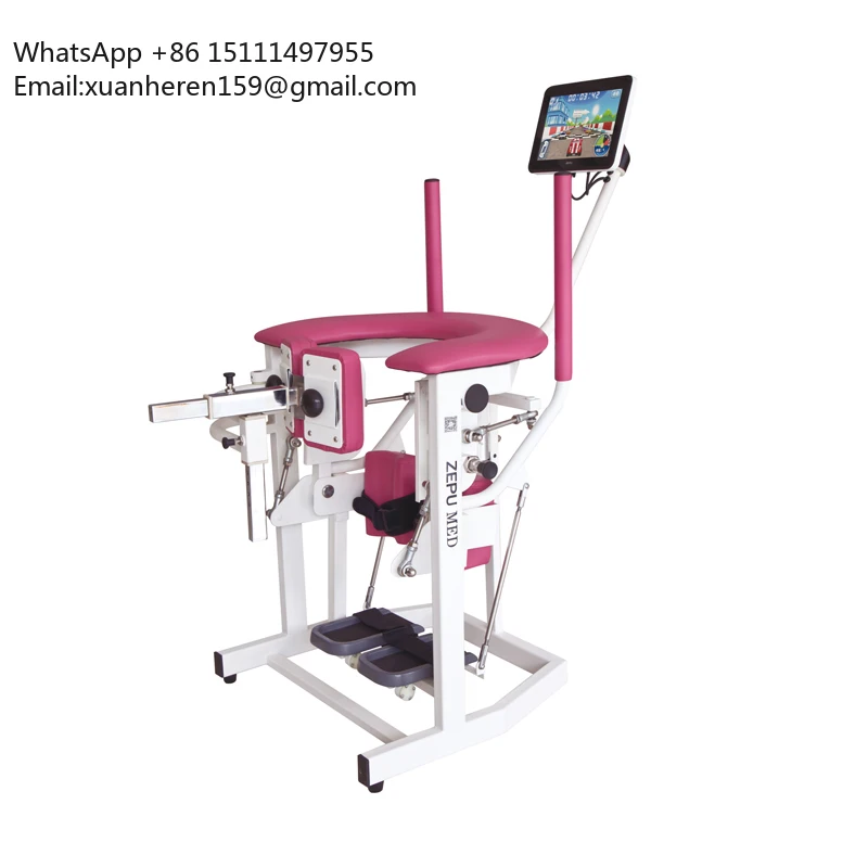Intelligent Assessment Feedback Gait Swing Instrument Lower Limb Hemiplegia Disability Rehabilitation Trainer with Touch Screen