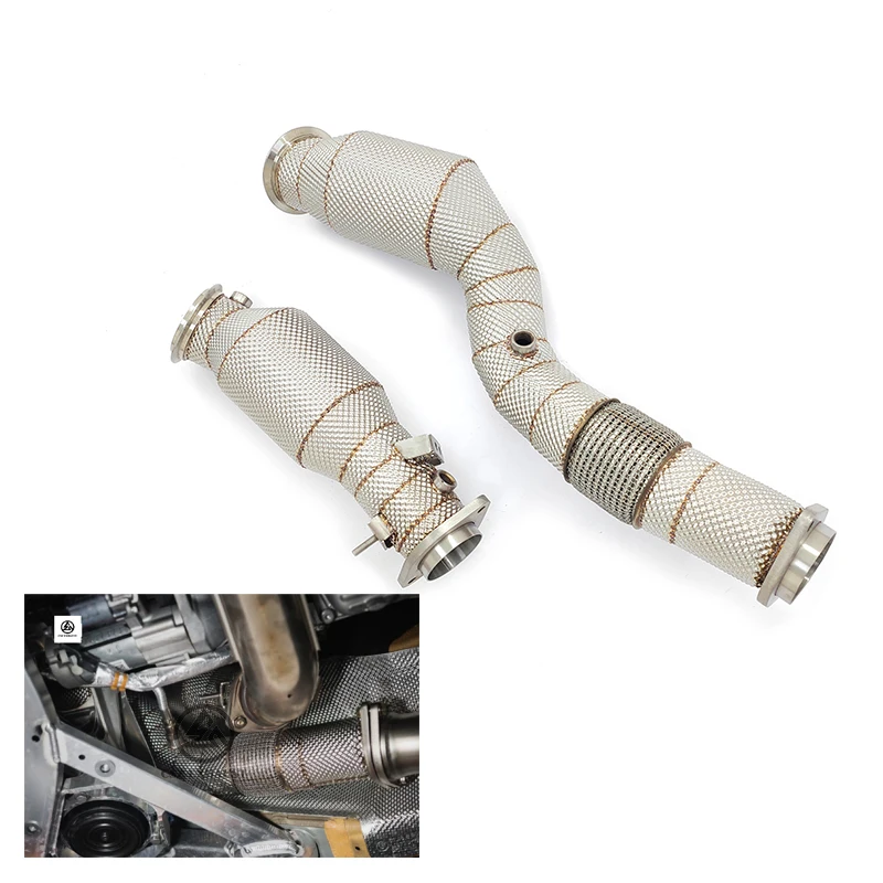 

CE Certified CSZ S58 No Checking Engine Light Downpipe for S58 M3 G80/M4 G82/M2 G87 3.0T Exhaust Catted Down Pipes