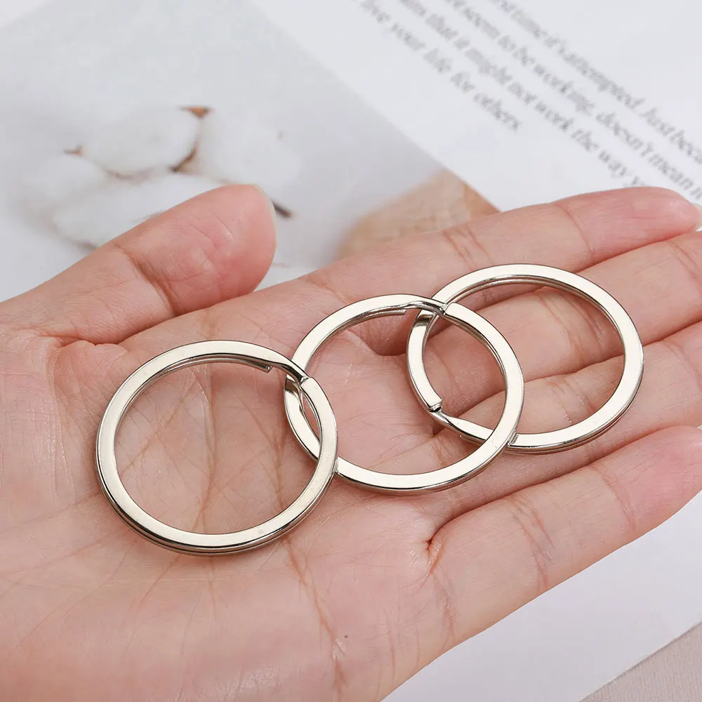 20pcs Stainless Steel Key Rings for Keychain Making