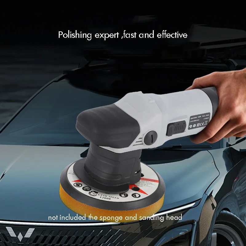 Electric Polisher 780W Dual Action Car Polisher 8/9/12MM Car Buffer Polisher 6 Variable Speed for Car Detailing