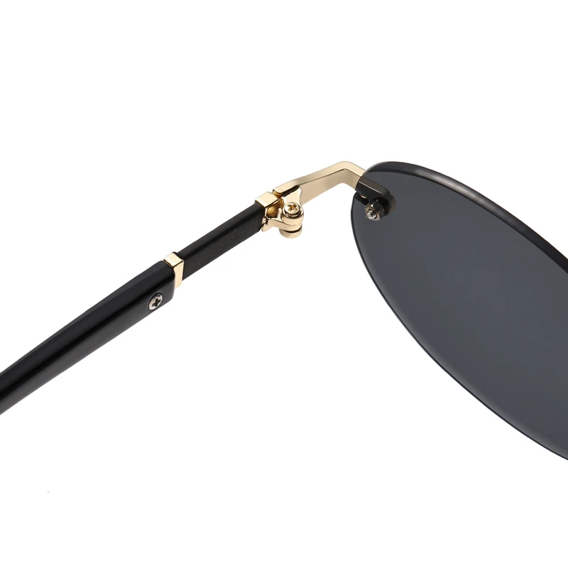 2pcs Oval Combo Fashion Metal Sun Glasses For Both Men and Women Cross-border Summer Beach Sunshade Sunglasses