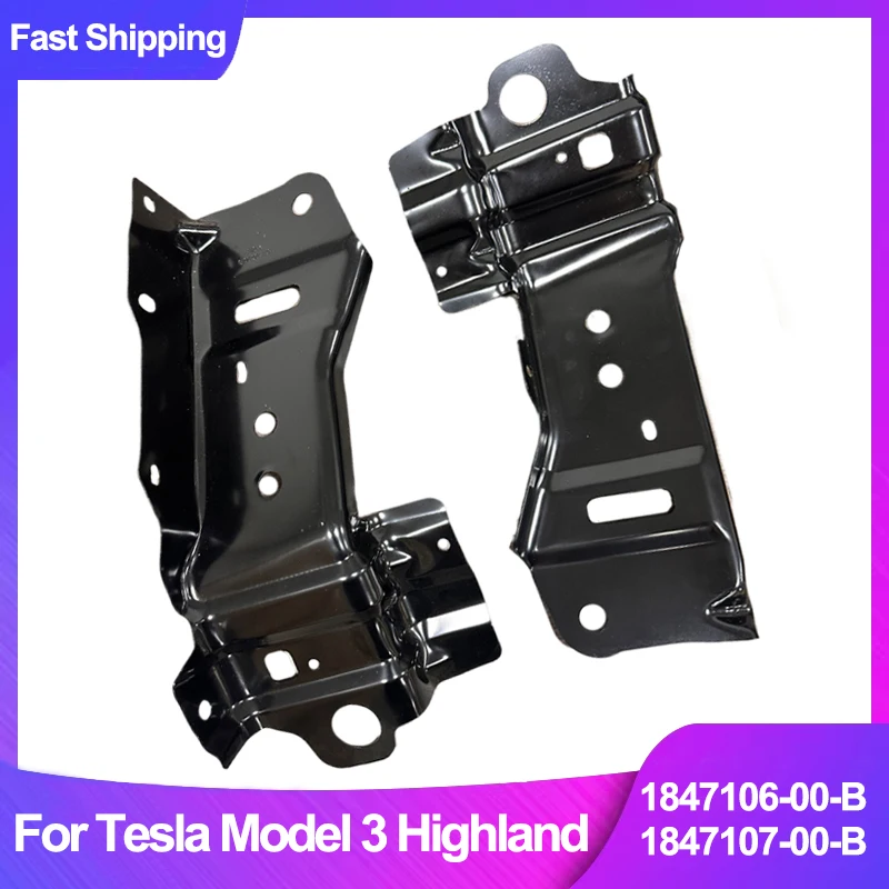 Front Bumper Frame Under Bracket For Tesla Model 3 Highland 2023-2025 1847106-00-B 1847107-00-B Lower Cross Beam Support Bracket