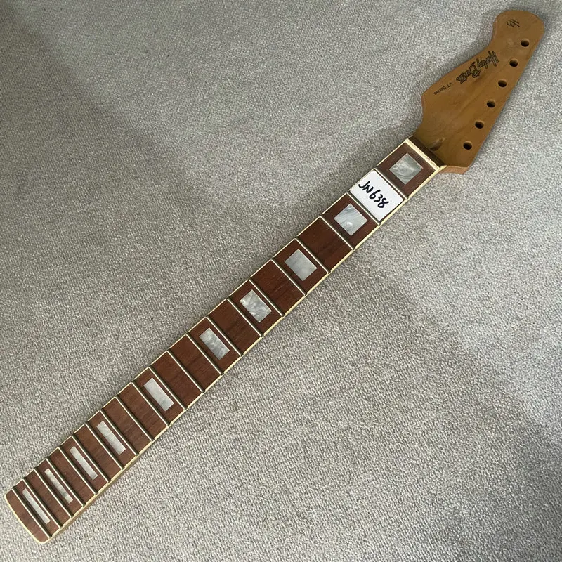 jN638 Genuine And Origianl HB 6 Strings ST Electric Guitar Neck 21 Frets Withe Block Inlay Left Hand DIY & Replace Parts