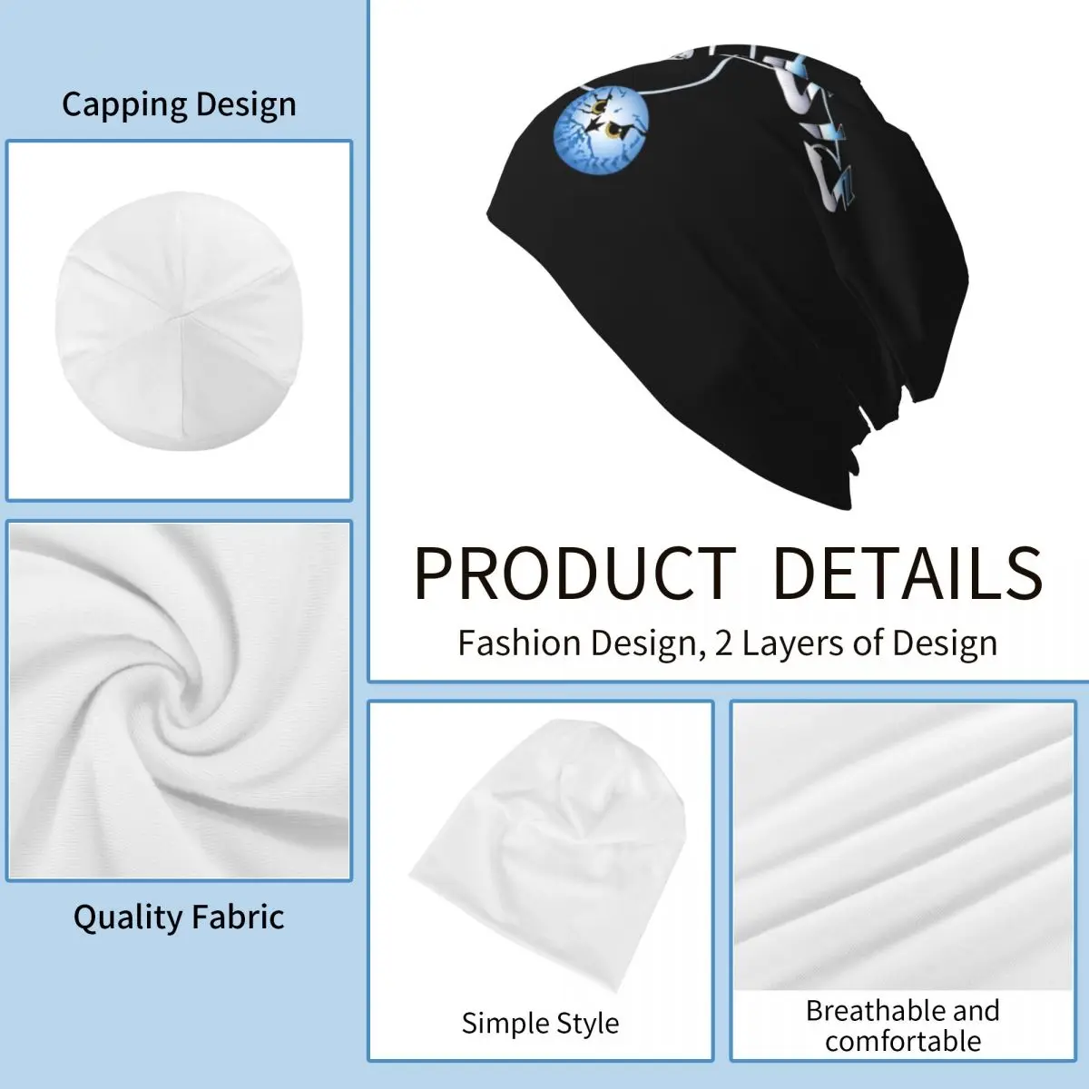 أميغا Psygnosis البومة Skullies قبعة حريمي دافئة الخريف الشتاء في الهواء الطلق قبعة محبوك بونيه قبعات للجنسين الكبار