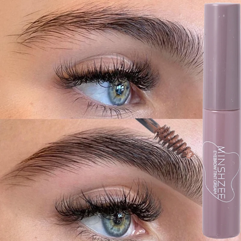 Natural Liquid Dyeing Eyebrow Cream Waterproof Lasting Quick Drying Brown Grey Dyeing Eyebrows Enhancers Korean Makeup Cosmetics