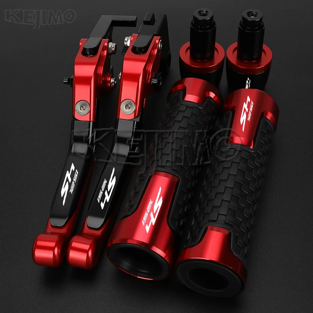 

2025 Motorcycle Brake Clutch Lever For Honda SH125i SH 125i 2008-2022 Adjustable Folding Brake Clutch Lever Handlebar grips ends