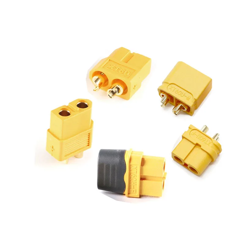 10PCS XT60/XT60U/XT60H With Sheathed Shell Aviation Model Power Battery Plug - Male-Female Wires Type Aviation Model Plug