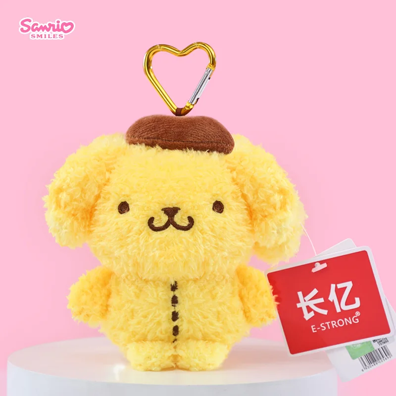 Sanrio Hello Kitty Melody Cinnamoroll Keroppi Badbadtz-Maru Stuffed Toys Pendant Plush Toys Keyring Anime Keychain Birthday Gift