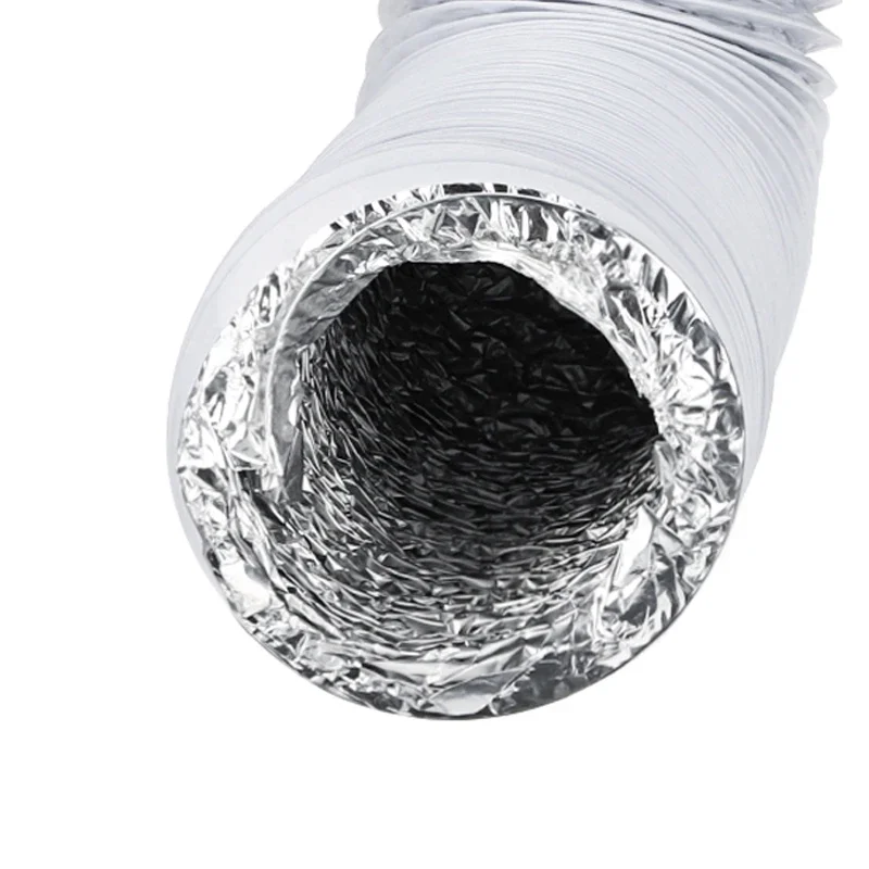 Aluminum Foil Duct 1.5-6M Hose Pipes Fittings Kitchen Flexible Exhaust Inline Fan Vent Hoses Ventilation Air Vent Tupe Part