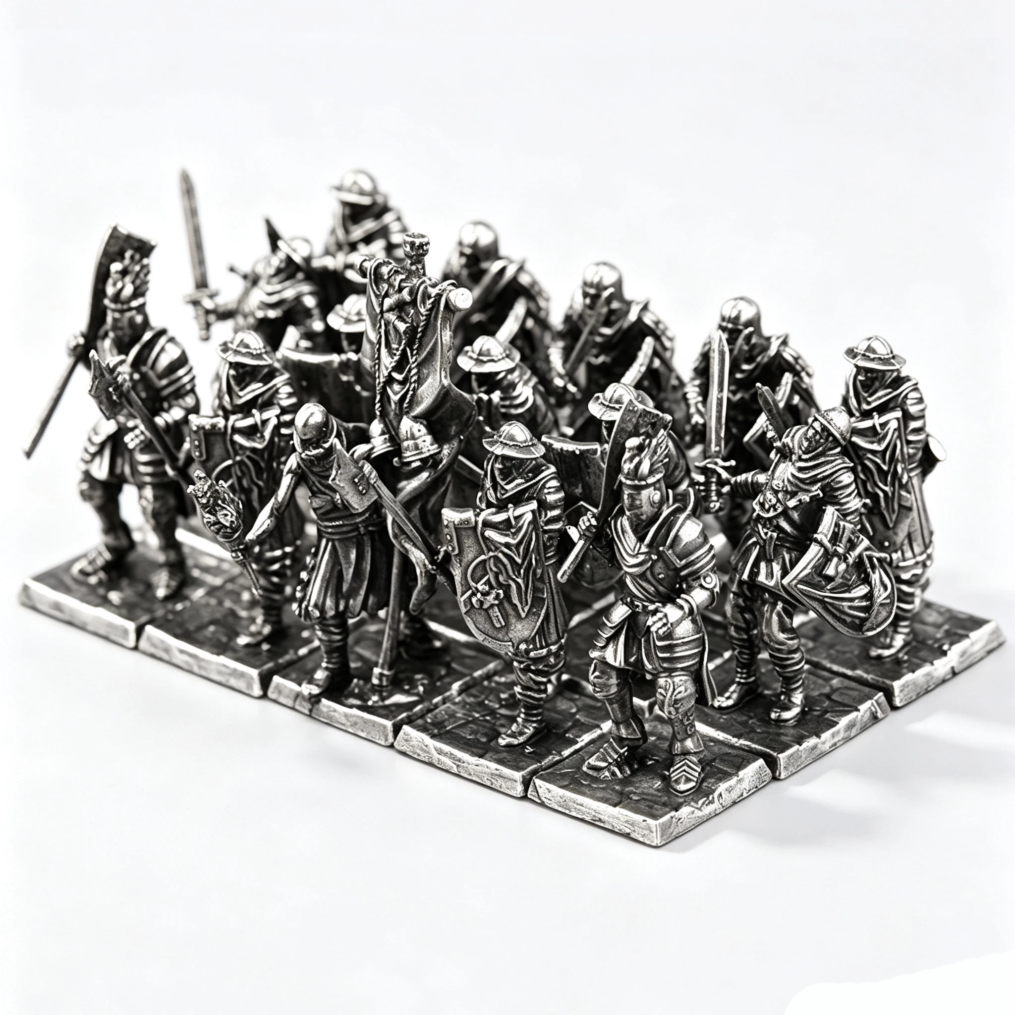 Medieval Armies Alloy Legion Soldier Miniature Paintable War Chess Figure Tabletop Game Collection Gift Home Ornament