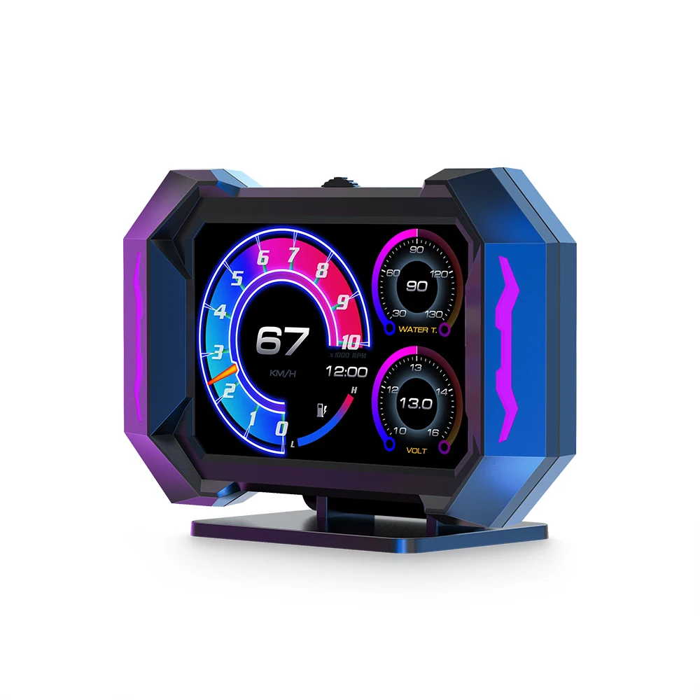 

Последняя версия P25 GPS Автомобильный Obd2 метр Цифровой сканер Сигнализация Спидометр Hud Дисплей Температура воды Об/мин Turbo Boost Автомобильные аксессуары