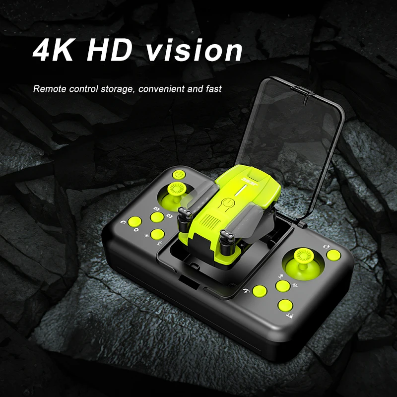 Professional Mini drone 4k WiFi HD camera FPV real-time transmission of foldable quadcopter RC helicopter children\'s toy gifts