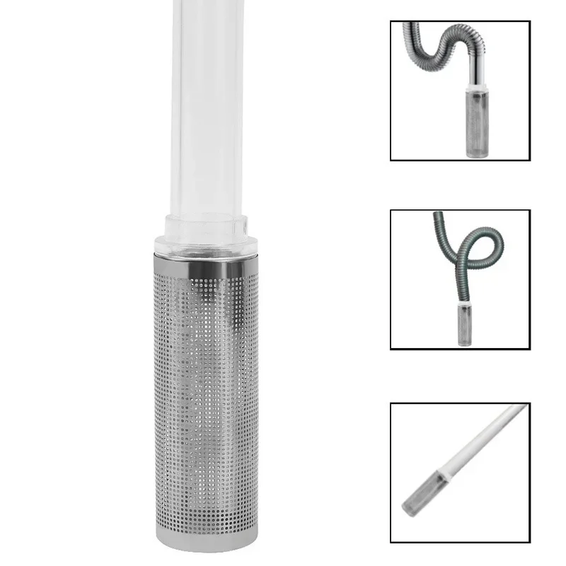 Stainless Steel Fish Tank Aquarium Filter Bucket Water Inlet Protection Cover Anti Suction Fish Filter Net Fish Tank Accessories
