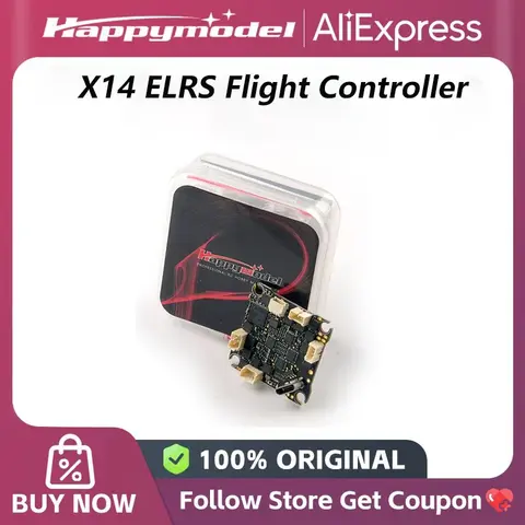 Happymodel X14 ELRS Flight Controller STM32G473 MCU 5.8GHz 48 Channel CM42688P Gyro SH1.0-4Pin USB Port Drone Parts