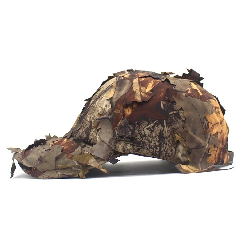 Tactical Baseball Cap Men Camouflage Hat Outdoor Breathable Hunting Fishing Camping Bones Women Adjustable Snapback 3D Leaf Hats