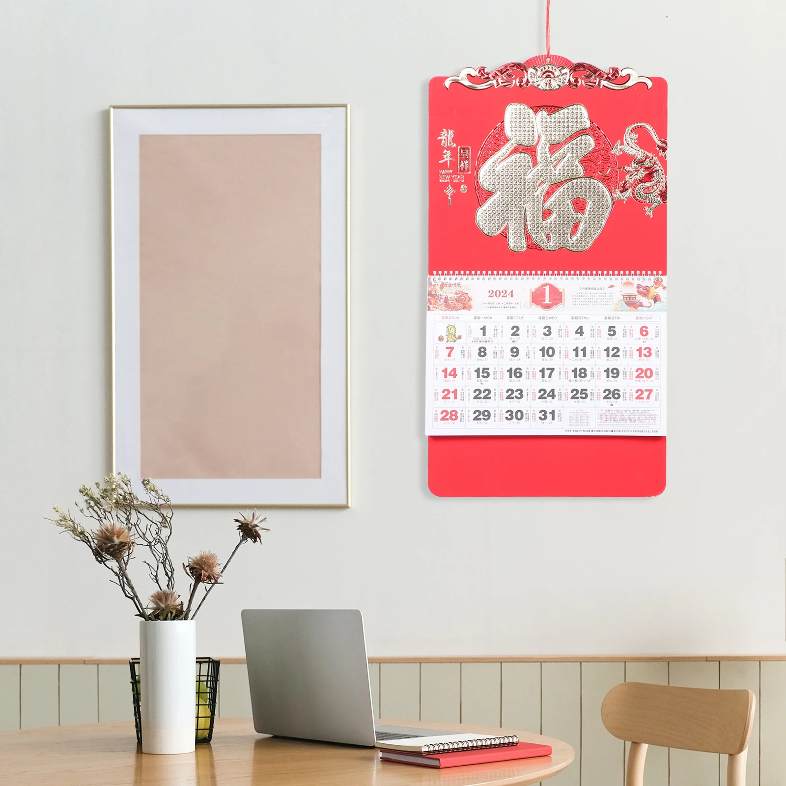 

Calendar Fu Tag Traditional Hanging Wall for Organizing Office Paper