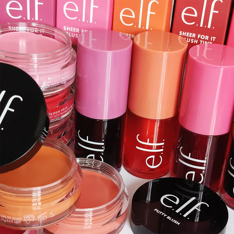 Elf Latest Style Lip Cheek Dual Purpose Liquid Powder Blusher Multifunctional Makeup Stick Double Headed Lipstick Set Cosmetics