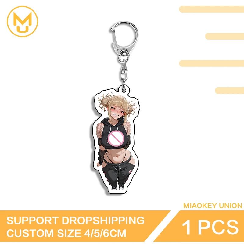 Toga Himiko Big Chest Keepsake Gift Anime Figure Double Sided Key Chains Shockproof Hot Selling Suitable For Toys Hobbies