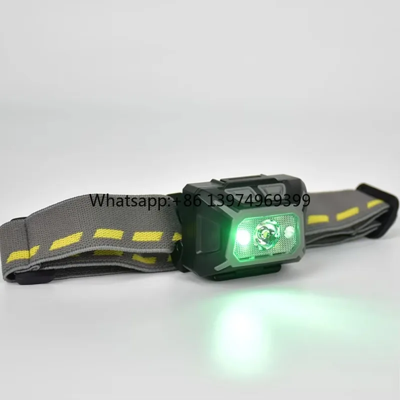 3AAA Battery LED Headlamp for Outdoor Adventure for Expedition Climbing Hiking with White Red Green Light