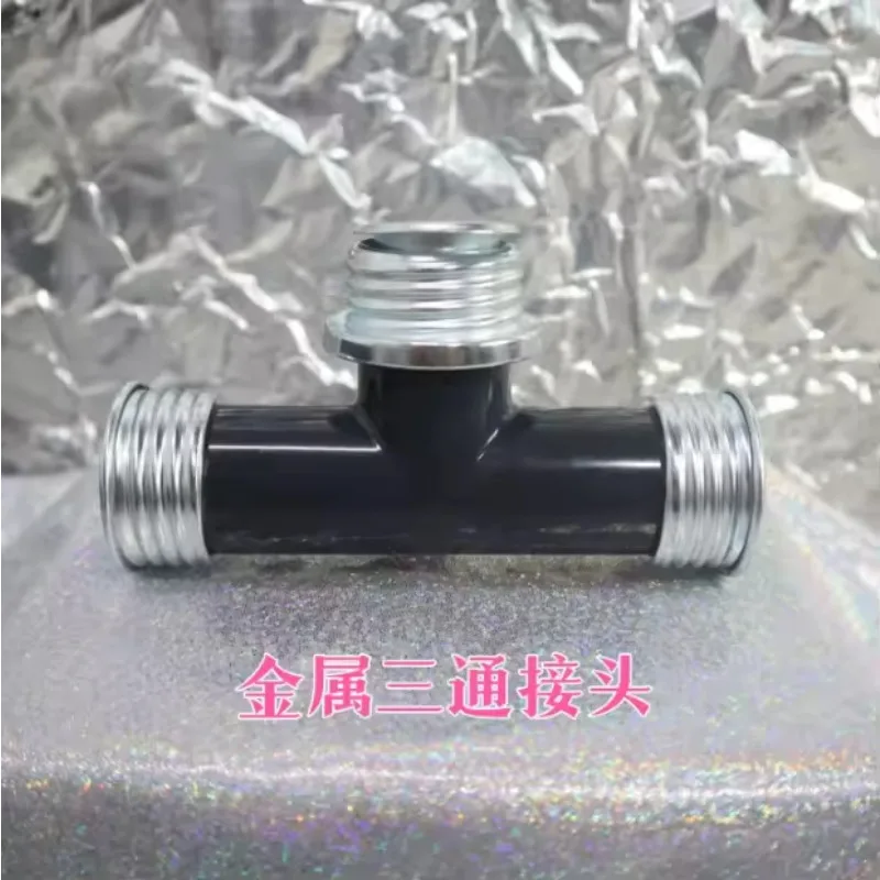 For connecting double bottles or double bags, extension tee connector is suitable for gas masks, connector accessories material