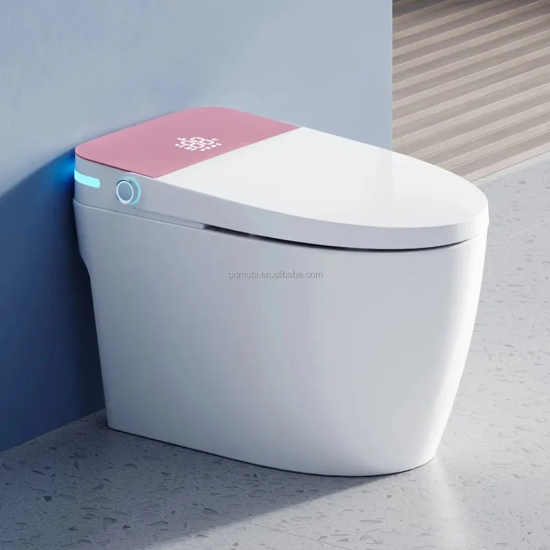 

Современный керамический напольный унитаз для ванной комнаты, умный унитаз, цельный электронный биде, унитаз