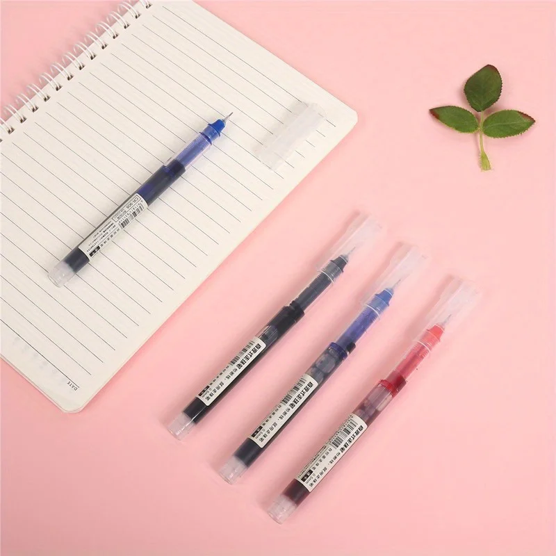 Flüssiger Kugelschreiber mit Schnelltrocknungstest, Unterschriften-Gelstift 0,5mm, Schwarze und Blaue Tinte, Schul- und Bürobedarf – Detail 2
