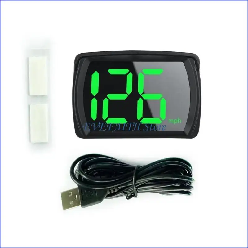 124B Digital Speed Meter Gauges Car Speedometer Universal for Truck HUD Head Up Display KMH LED Display Speedometer