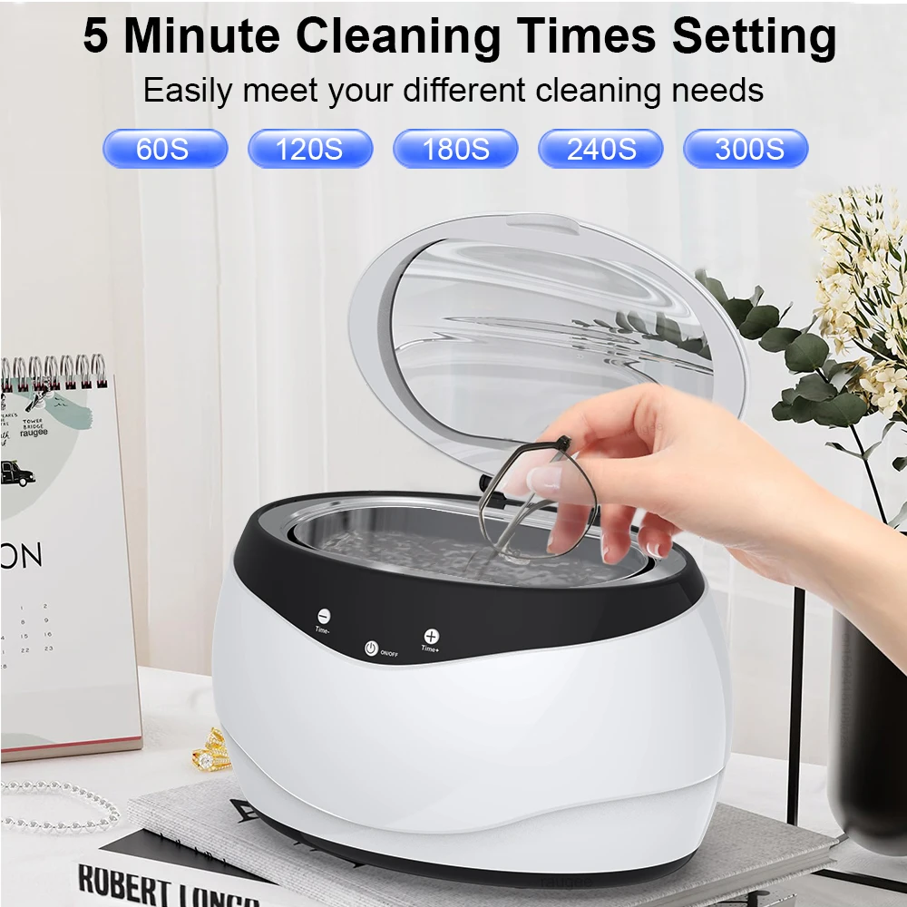 Glasses Jewelry Ultrasonic Cleaner High Frequency Ultrasound Washing Machine Watch Denture Retainer Ultrasonic Washing Bath