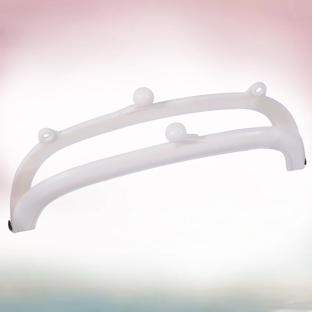 

16.5Cm Semicircular Candy Color Plastic Lock Handbag Accessories Purse Making Frame Clutch Bag Diy Craft Coin Purse Clamp