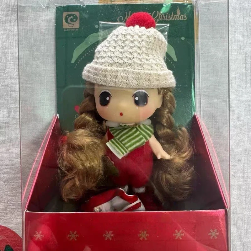 Genuine Ddung Christmas Series Doll Atmosphere Decoration Set Cartoon Girl Dress Up Doll Model Birthday Gift Christmas Gift