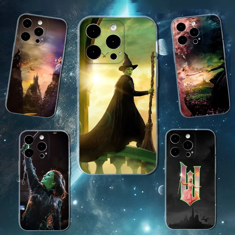 

wicked musical Phone Case For iPhone 16,15,14,13,12,11 Plus,Pro,Max,XR,XS,X,7,8 SE,Mini Transparent Silicone Soft