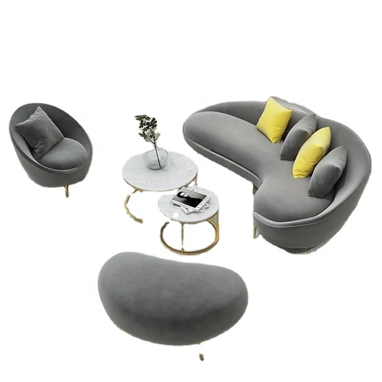 Fashion Nordic Contracted  Bedroom Soft Recliner Pink Sofa for Living Room