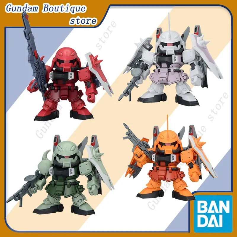 Bandai Genuine SD BB SENSHI ZGMF ZAKU SERIES SET BLAZE ZAKU WARRIOR Gundam Anime Action Figure Assembly Model Toys Gift Children