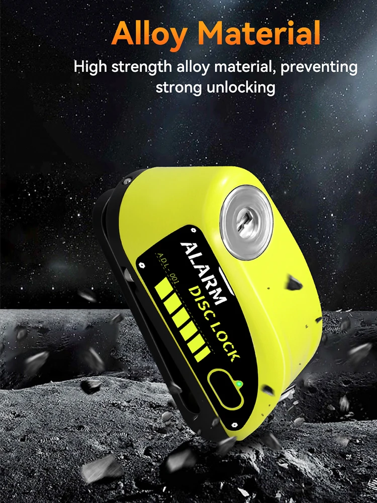 AliExpress Extractme Rechargeable Padlock for Motorcycle Alarm Disc Lock 130db Anti-Theft Alarm for Motorcycle Bike Alarm for Moto