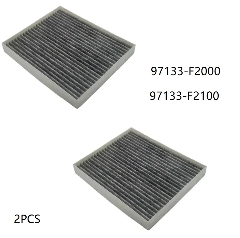 

2PCS Cabin Air Filter 97133-F2100 97133-F2200 97133-F2000 For Hyundai Ioniq Kona Tucson Kia Niro Sportage QL 2019 2020 2021 2022