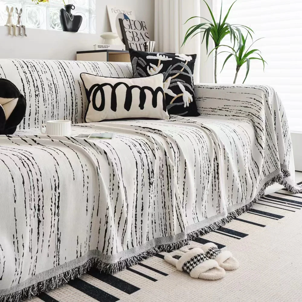 Luxury Soft Chenille Sofa Towel Anti-scratch Furniture Protective Cover  Universal 1/2/3/4 Seater Couch Cover for Living Room