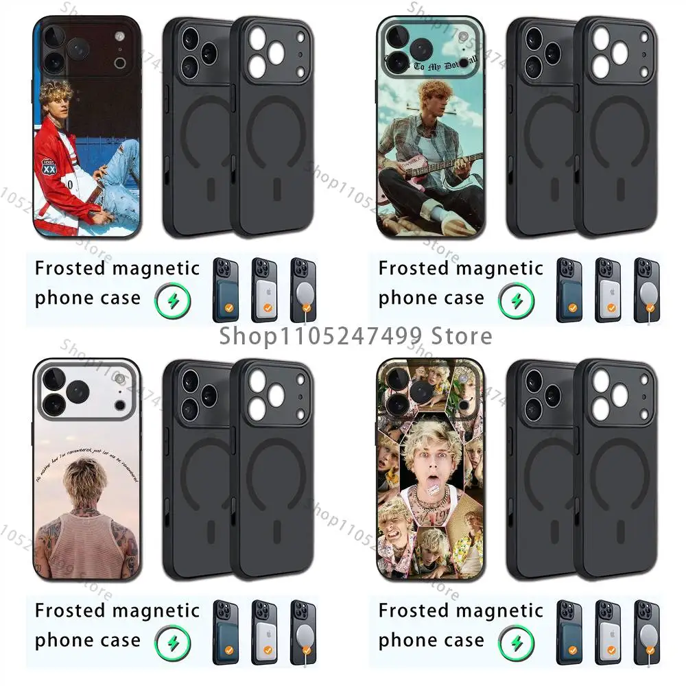 

M-MGK Kelly singer For iPhone 17,16,15,14,13,12,11,Plus,Pro,Max Mini For Magsafe Magnetic Wireless Charging Phone Case