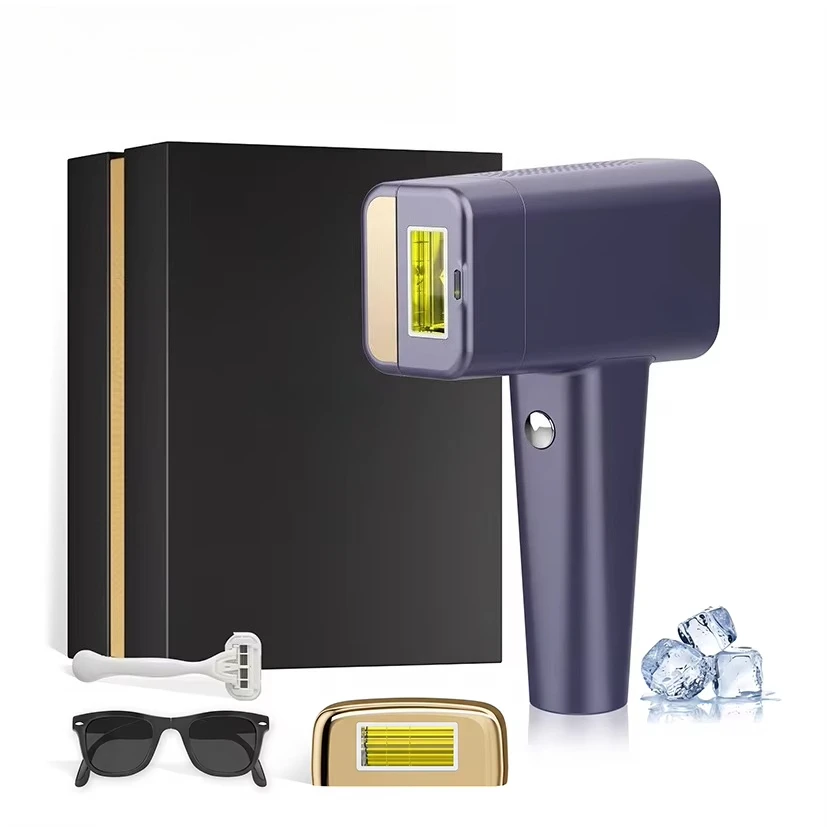Ice Cooling IPL Hair Removal Device Home Use Unlimited Flashes Permanent Epilator Machine for Women Men