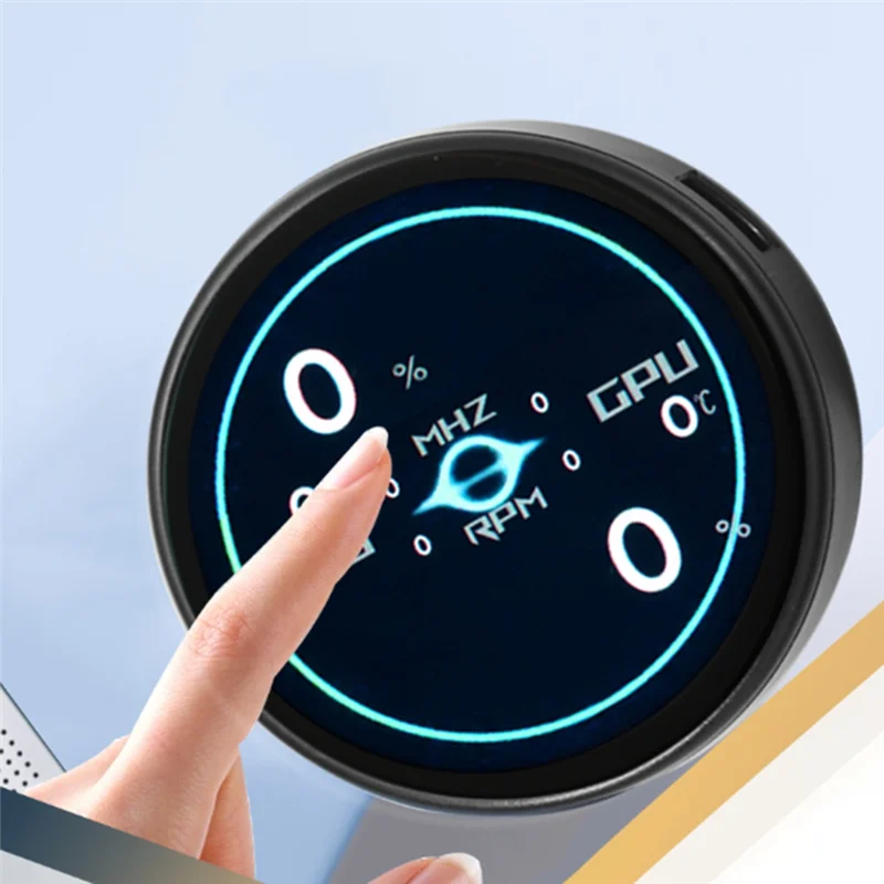 ABGI-Round Screen 1.28 Inch TFT Color Display With Touch SPI LCD Module IPS Capacitive Spectrum Electronic Photo Frame