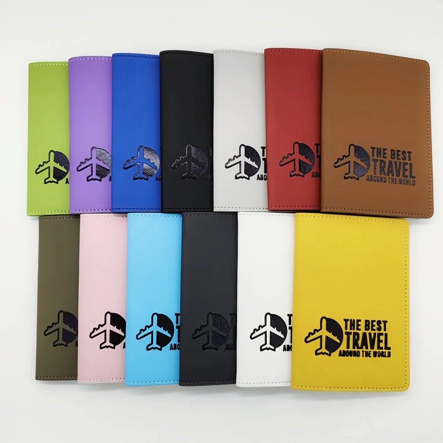 1PCS Multicolour Letter Travel Arund The World Passport Cover/Case/Holder/Wallet Travel Accessories for Women or Men