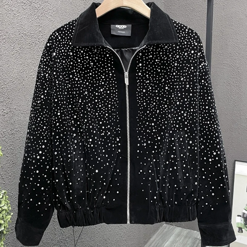 

Зимняя уличная одежда, трендовая куртка GOODBRAND, повседневная высококачественная куртка со звездным горячим бриллиантом и полным принтом, хорошие куртки на молнии