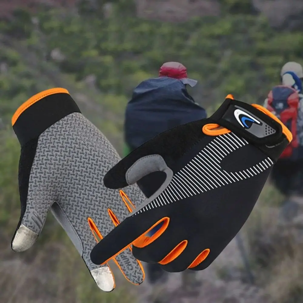 Anti-slip Fishing Gloves Touch Screen Wear-resistant Cycling Gloves Protect Hand Full Finger Gym Training Gloves