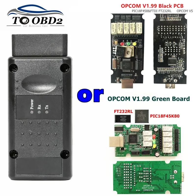 Newest Firmware Opcom 1.99 V2014 CAN-BUS Code Reader for Opel OP-COM V1.99 FTDI Chip Car Diagnostic Tool