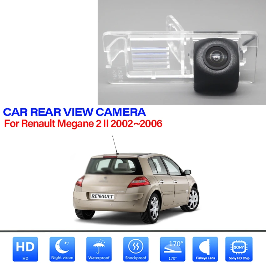 Rear View Camera For Renault Megane 2 II 2002 2003 2004 2005 2006 Parking Camera CCD HD Night Vision Reverse camera backup