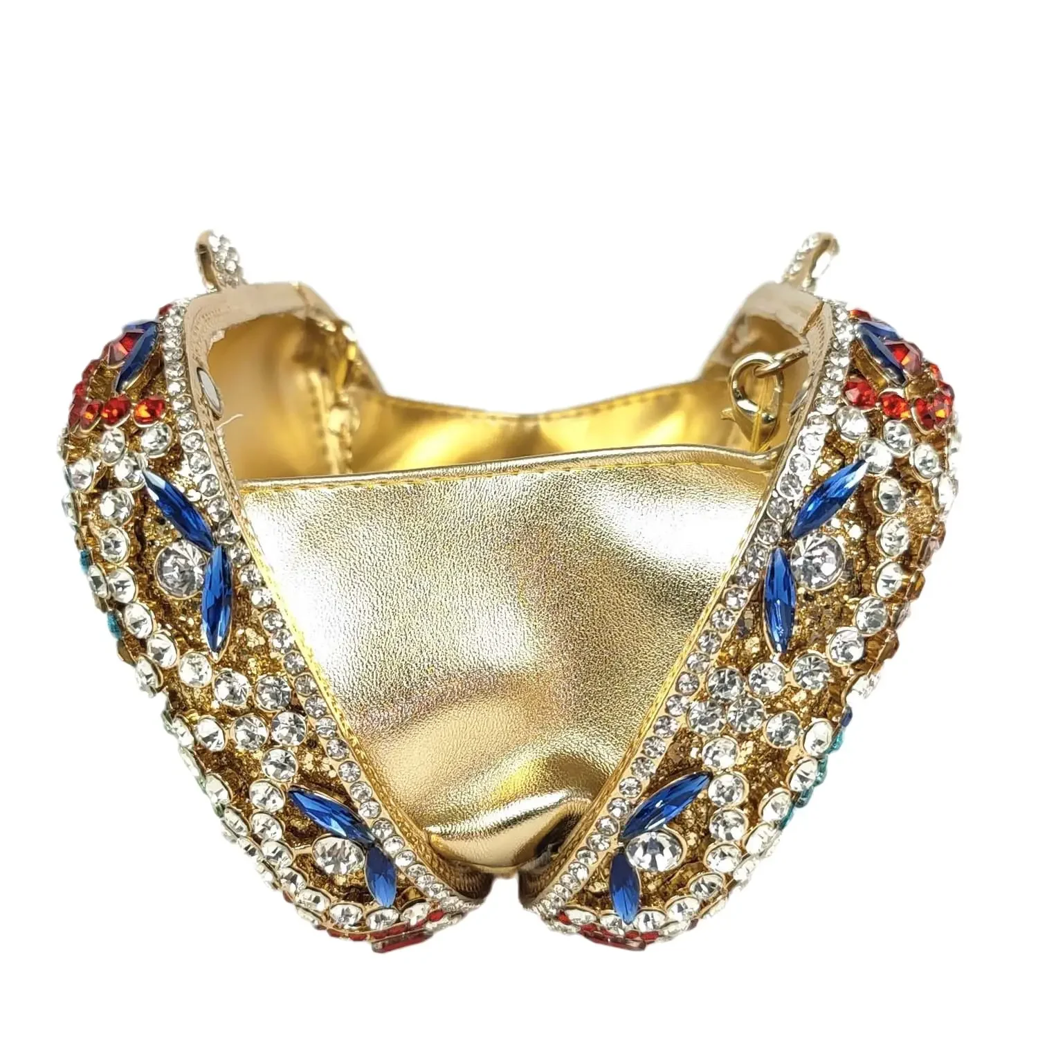Boutique De FGG Colorful Women Flower Clutch Evening Handbags Luxury Floral Crystal Bags Bride Rhinestone Minaudiere Purses