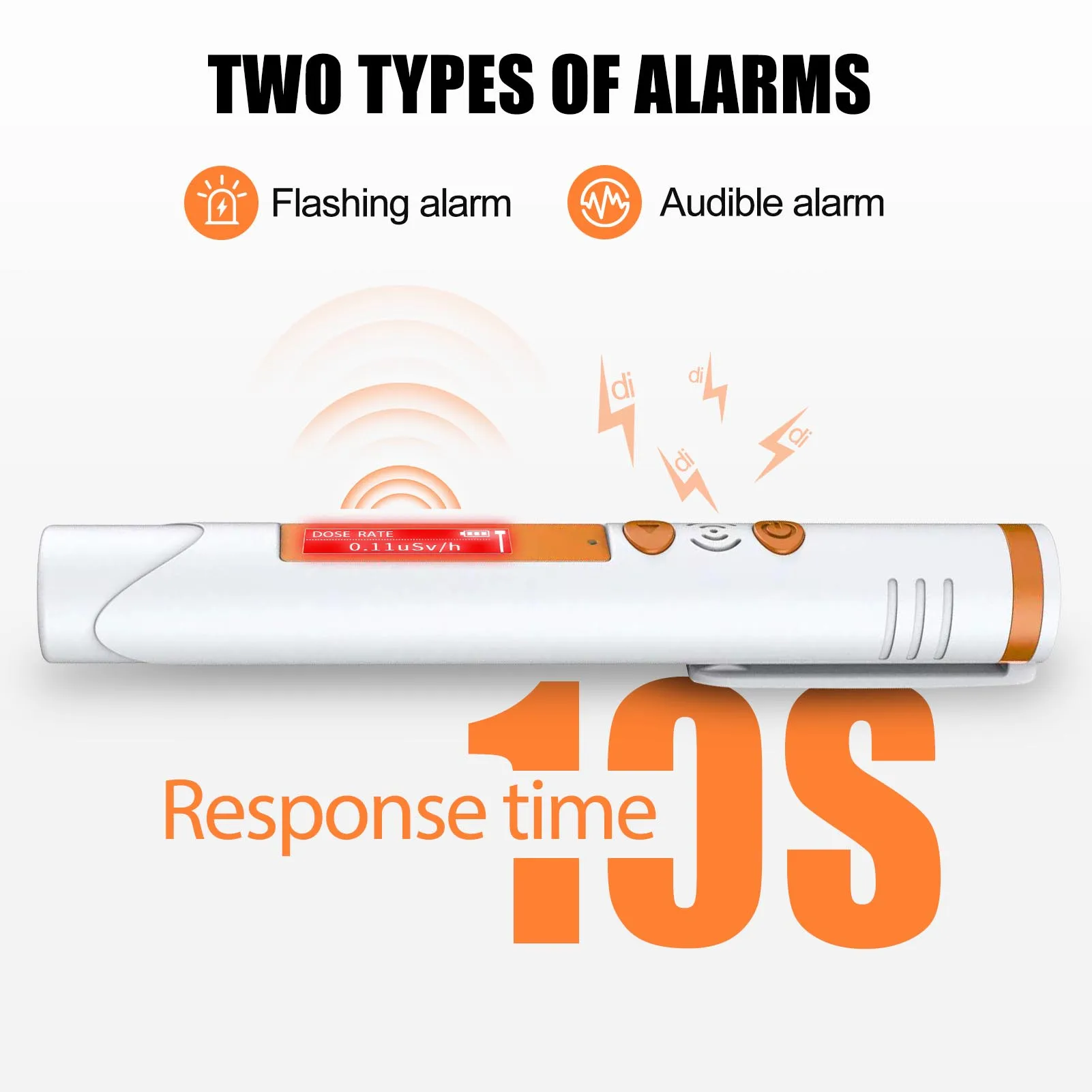 Nuclear portátil con pantalla Lcd Beta Gamma contador Geiger de rayos X Detector de radiación Nuclear Monitor de radiación