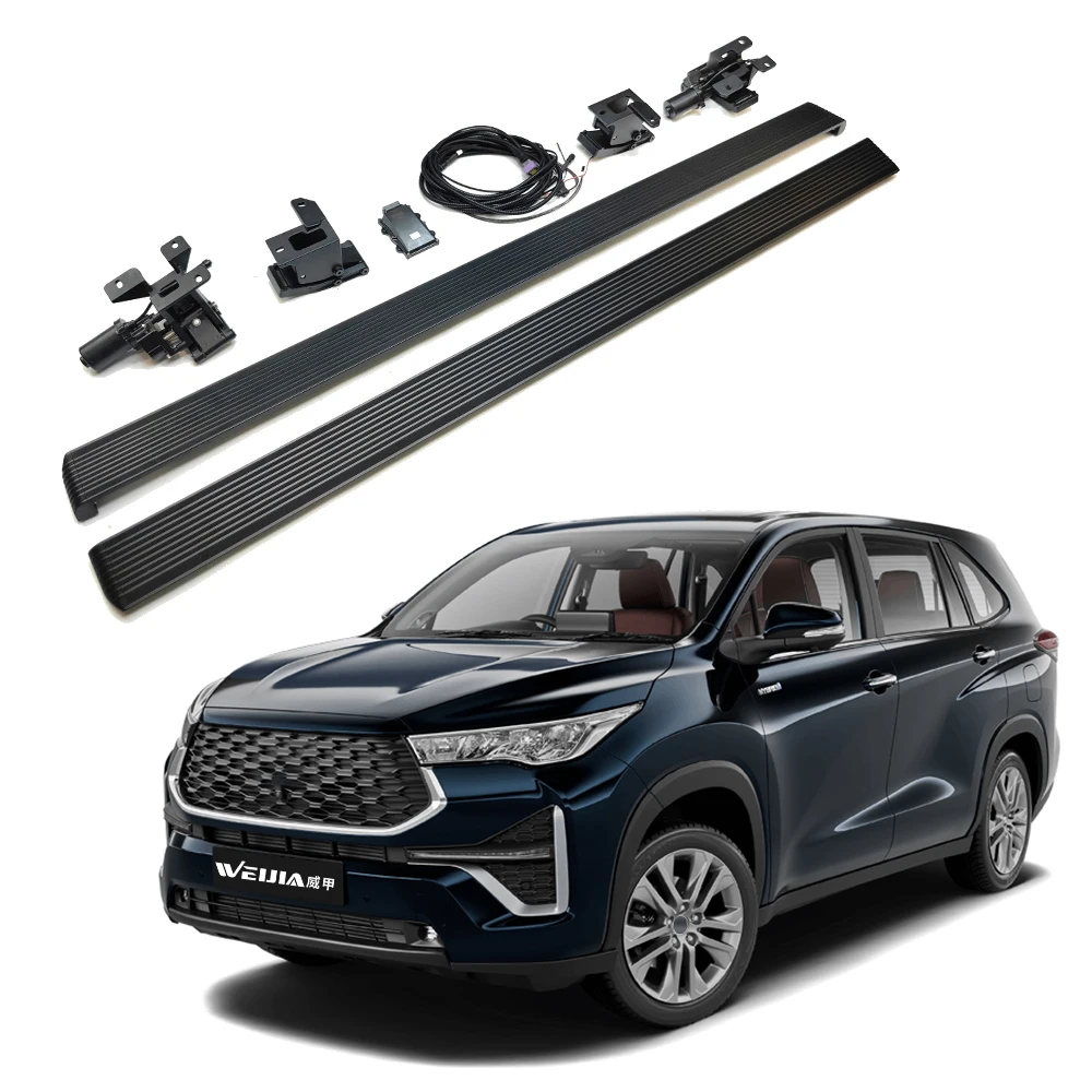 

LED lights Car pedal Aluminium Automatic Electric Power Side Step For INNOVA Power Running Boards Spare parts