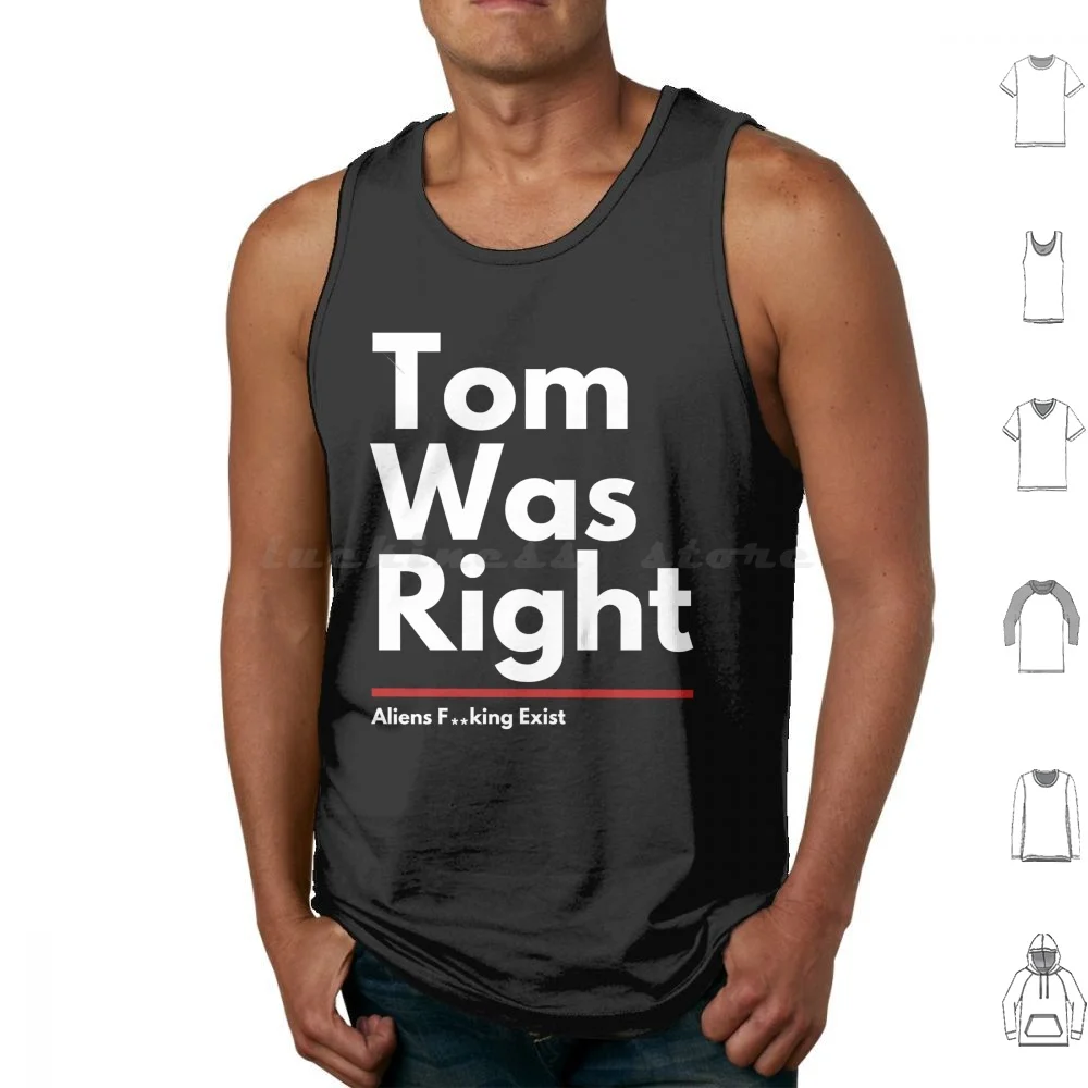 Tom Was Right Exist Tank Tops Print Cotton Tom Was Right Exist Tom Was Right Exist Tom Delonge Angels And Airwaves